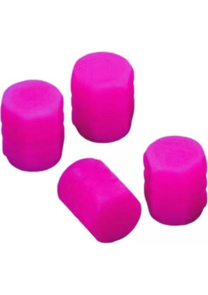 4 Sayın Floresan Araç Lastik Valf Kapakları Benzersiz Lüks Görünüm Sızdır Yalıtımlı Conta Pembe 8 Pcs