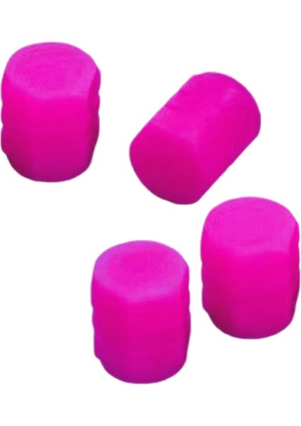 4 Sayın Floresan Araç Lastik Valf Kapakları Benzersiz Lüks Görünüm Sızdır Yalıtımlı Conta Pembe 8 Pcs