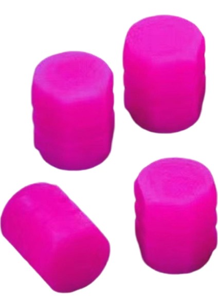 4 Sayın Floresan Araç Lastik Valf Kapakları Benzersiz Lüks Görünüm Sızdır Yalıtımlı Conta Pembe 8 Pcs