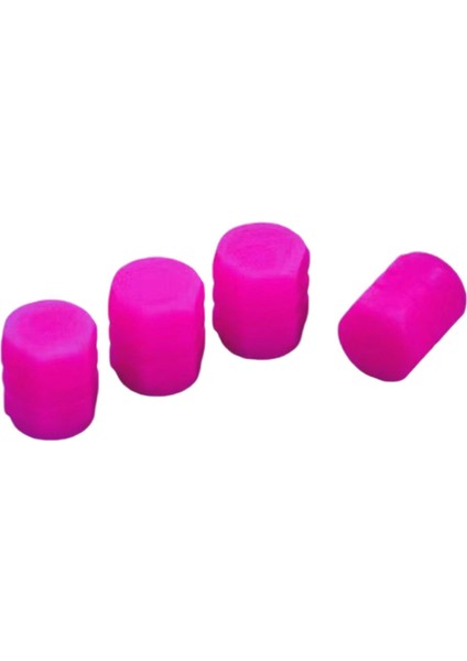 4 Sayın Floresan Araç Lastik Valf Kapakları Benzersiz Lüks Görünüm Sızdır Yalıtımlı Conta Pembe 8 Pcs