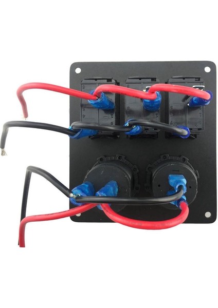 Su Geçirmez Voltmetre 3 Çete Rocker Anahtar Paneli DC12V fırsatları