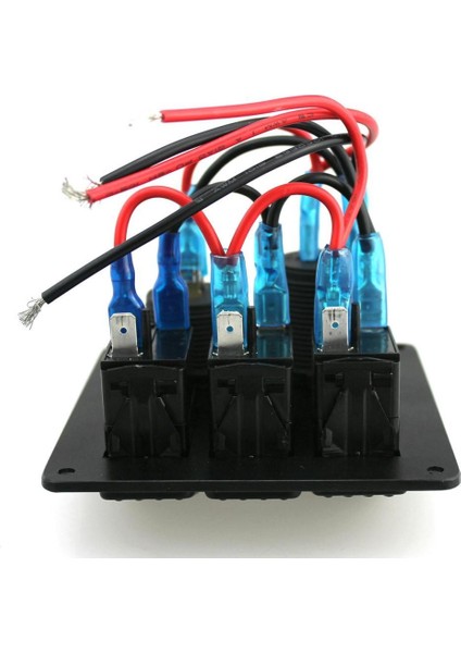 Su Geçirmez Voltmetre 3 Çete Rocker Anahtar Paneli DC12V indirimleri