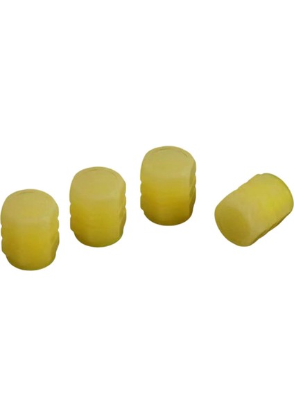 4 Sayın Floresan Araç Lastik Valf Kapakları Benzersiz Lüks Görünüm Sızdır Yalıtımlı Conta Sarı 8pcs