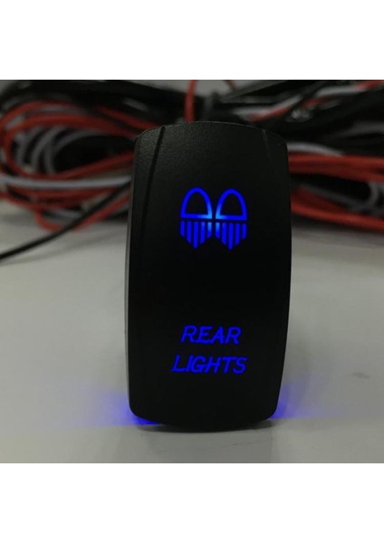 5 Pin 12V Tekne Deniz LED Işdırılmış Başlık Rocker Anahtarı