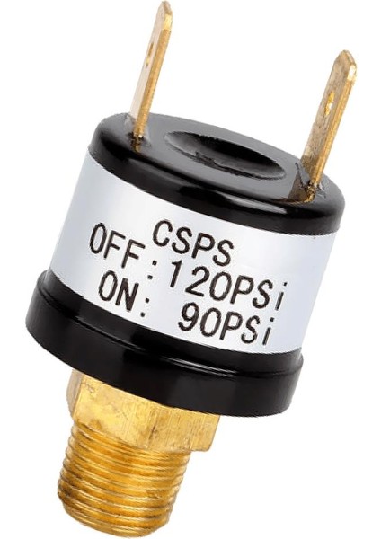 Trompet Tren Kompresörü Için Derecelendirilmiş 3X12V Hava Basınç Anahtarı 90PSI-120PSI 3 Pcs (Yurt Dışından)