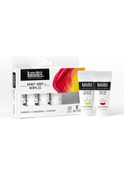 Professional Heavy Body Akrilik Boya Set 6X22ML Classics fiyatları