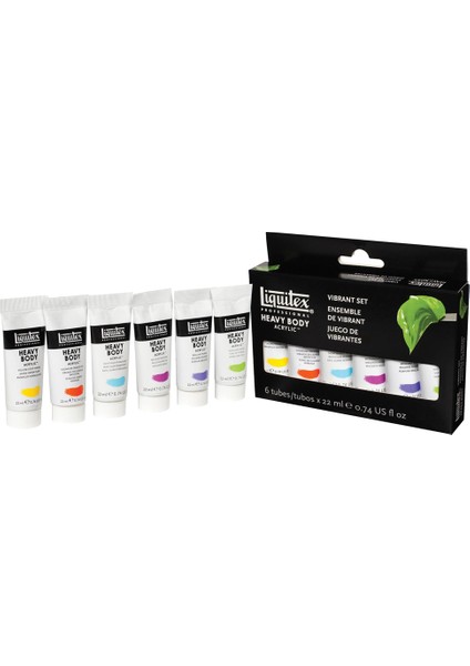 Professional Heavy Body Akrilik Boya Set 6X22ML Vibrants modelleri