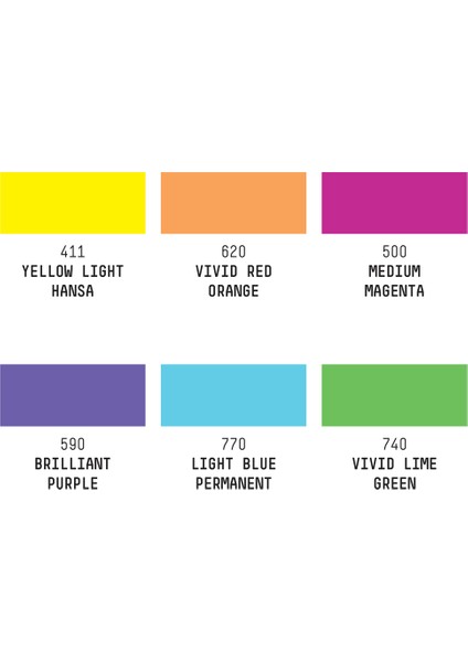 Professional Heavy Body Akrilik Boya Set 6X22ML Vibrants fırsatları