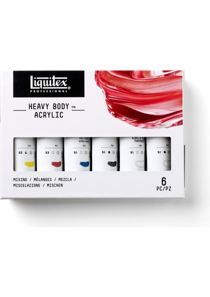 Professional Heavy Body Akrilik Boya Set 6X59ML Mixing