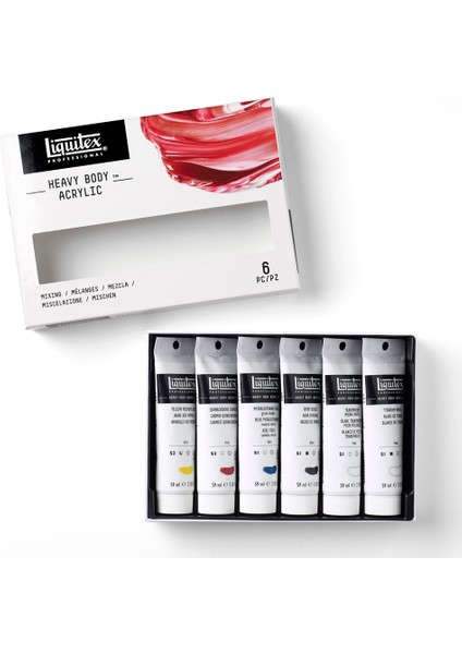 Professional Heavy Body Akrilik Boya Set 6X59ML Mixing modelleri