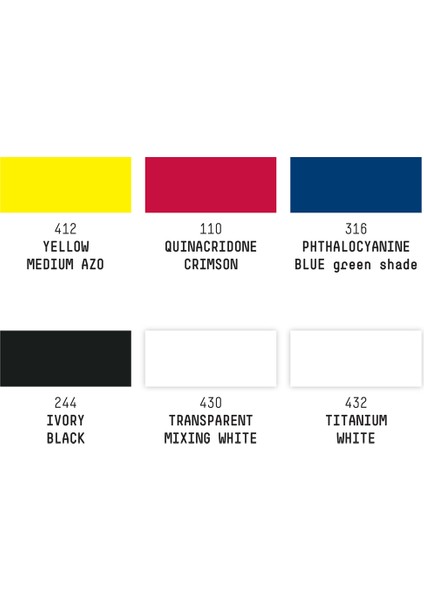 Professional Heavy Body Akrilik Boya Set 6X59ML Mixing fırsatları