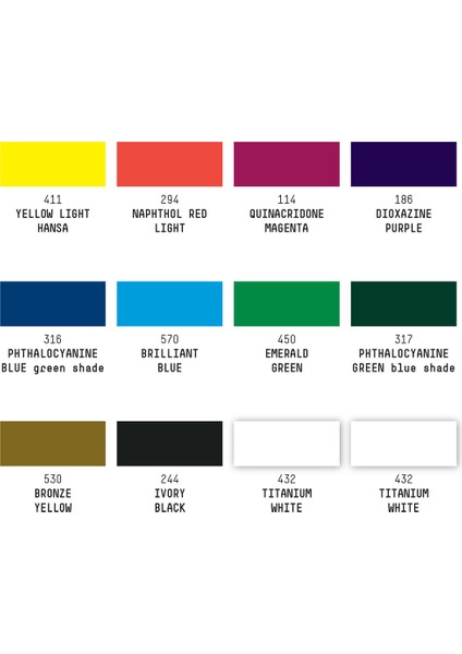 Professional Heavy Body Akrilik Boya Set 12X59ML Classic modelleri