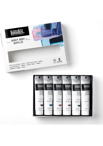 Professional Heavy Body Akrilik Boya Set Muted Collection + White modelleri