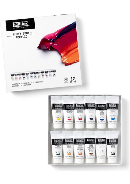Professional Heavy Body Akrilik Boya Set 12X22ML Essentials modelleri