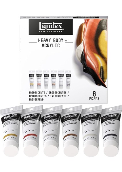 Professional Heavy Body Akrilik Boya Set Iridescent 6X59ML fiyatları