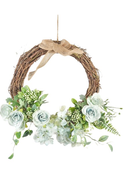 2x Çiçek Çelenk Çelenk Simülasyon Duvarı Düğün Dekoru Asılı (Yurt Dışından) indirimleri