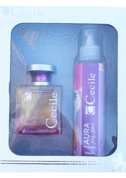 CECİLE EDT 100 ML.AURA+BODY MIST HED