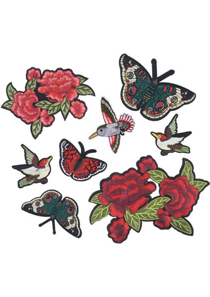 8 Adet Işlemeli Dikiş Yamaları Şapka Kıyafetleri Aplike Rozeti (Yurt Dışından) modelleri