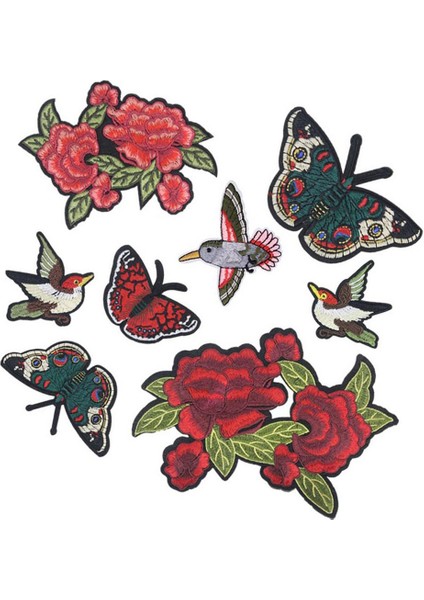 8 Adet Işlemeli Dikiş Yamaları Şapka Kıyafetleri Aplike Rozeti (Yurt Dışından) fırsatları