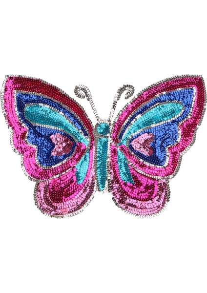 2xbutterfly Şekil Payetleri Dikiş Aplike Kumaş Yama Süslemeleri 40X30CM 2 Pcs (Yurt Dışından)