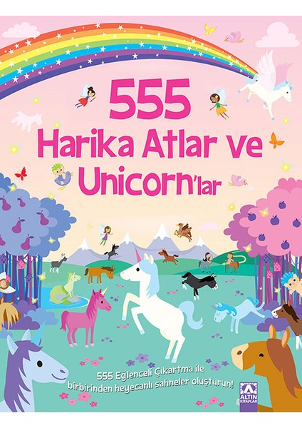 555 Eğlenceli Çıkartma - Harika Atlar ve Unicorn’lar