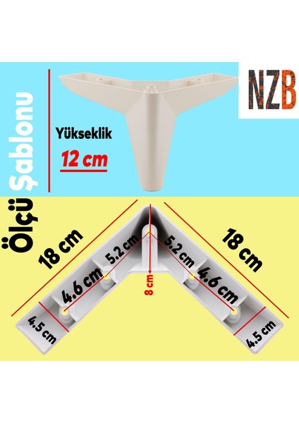 Lüks Mobilya Kanepe Sehpa Puf Koltuk Ayağı 12 Cm Krem Baza Ayak modelleri