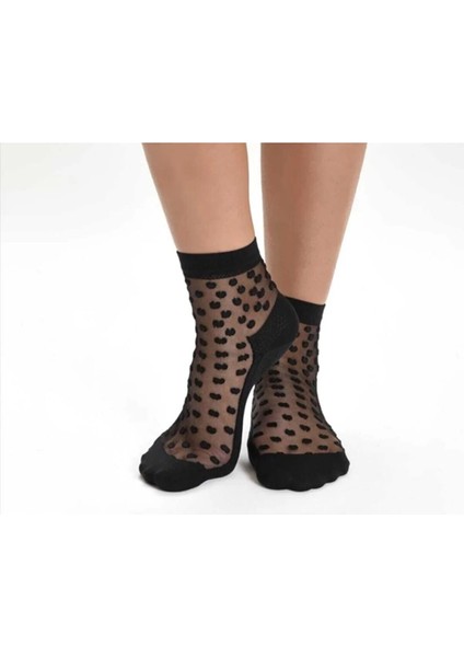 Beşiroğlu Since 1980 3 Çift Tül Transparan Kadın Patik Çorap Puantiyeli Çizgili fiyatları