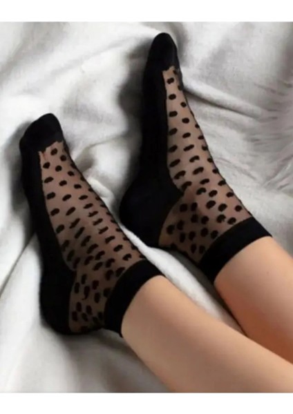 Beşiroğlu Since 1980 3 Çift Tül Transparan Kadın Patik Çorap Puantiyeli Çizgili modelleri