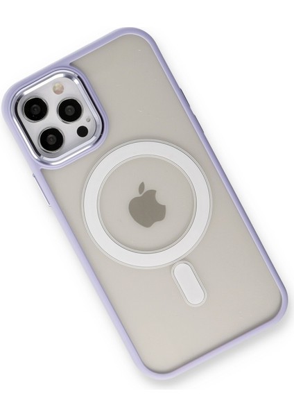 Apple iPhone 12 Pro Max Kılıf Room Magneticsafe Silikon - Lila modelleri