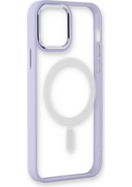 Apple iPhone 12 Pro Max Kılıf Room Magneticsafe Silikon - Lila fırsatları