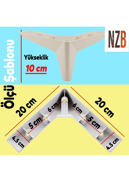 Lüks Mobilya Kanepe Sehpa Puf Koltuk Ayağı 10 Cm Krem Baza Ayak modelleri