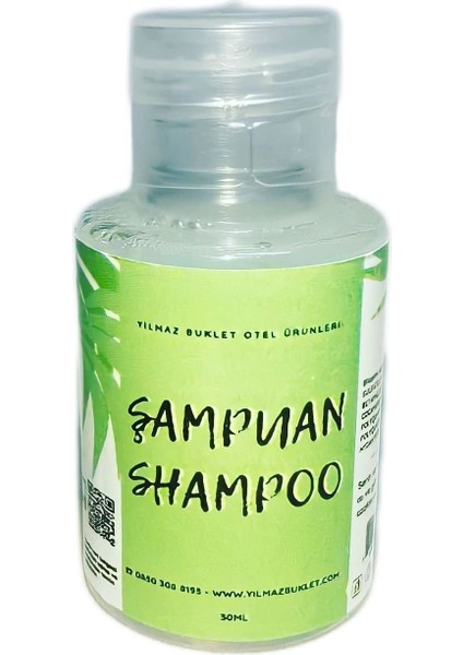 MUYU BUKLET Tek Kullanımlık Mini Şampuan 30 ml 300 Adet