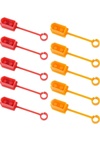 10 Parça/LOT XT60 Toz Anti Kayıp Yalıtımlı Tıpa Rc Kırmızı ve Sarı (Yurt Dışından)