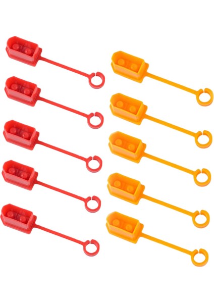 10 Parça/LOT XT60 Toz Anti Kayıp Yalıtımlı Tıpa Rc Kırmızı ve Sarı (Yurt Dışından)