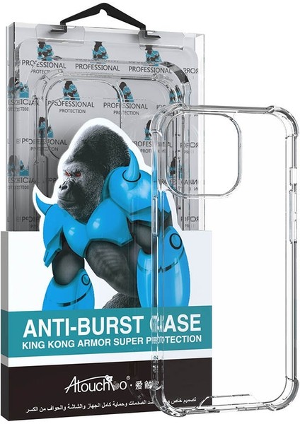 Apple iPhone 13 Pro Max Anti-Burst Case Premium Darbe Emici Şeffaf Telefon Kılıfı