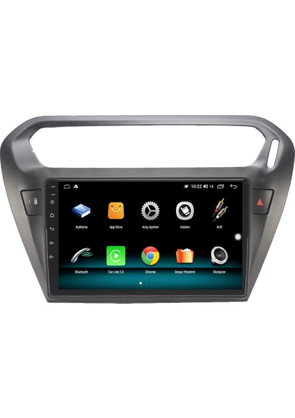 Citroen C-Elysee Android 10 Carplay Özellikli Navigasyon Multimedya Ekran 2gb Ram + 32GB HDD