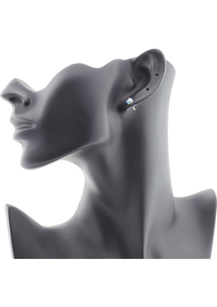 Göz Mineli Nazarlık Çivili Altın Çocuk Küpe modelleri