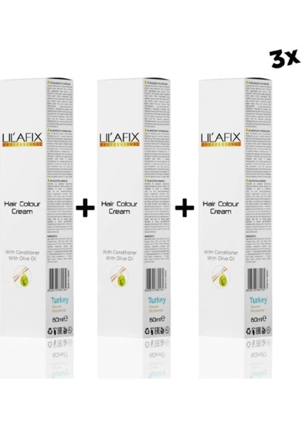 3'lü Krem Tüp Boya 60 Ml.