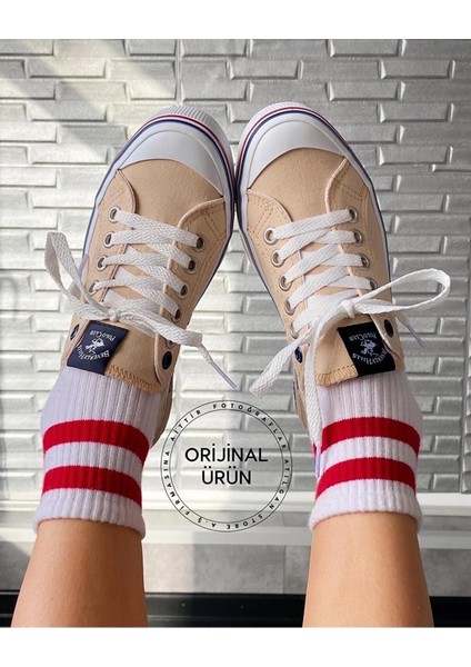 PO-10142 02-Bej Kadın Sneaker