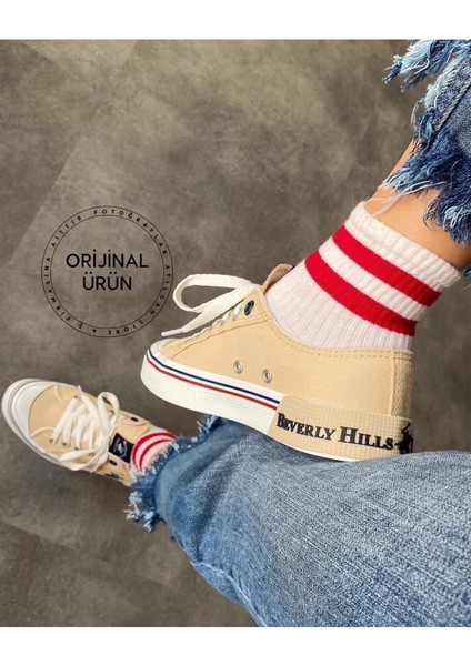 PO-10142 02-Bej Kadın Sneaker