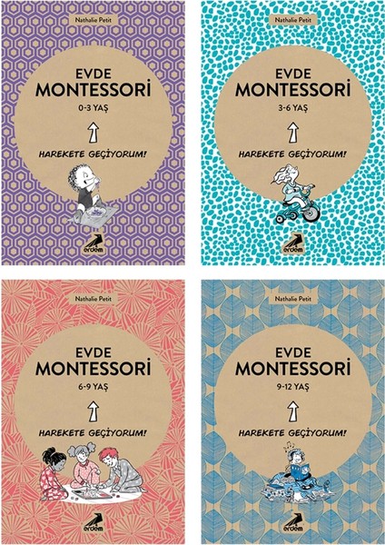 Evde Montessori Seti 4 Kitap 0 - 12 Yaş