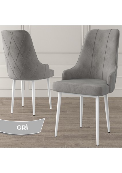 Concept Trex Serisi, 1.sınıf Babyface Kumaş Sandalye, Beyaz Metal Ayak