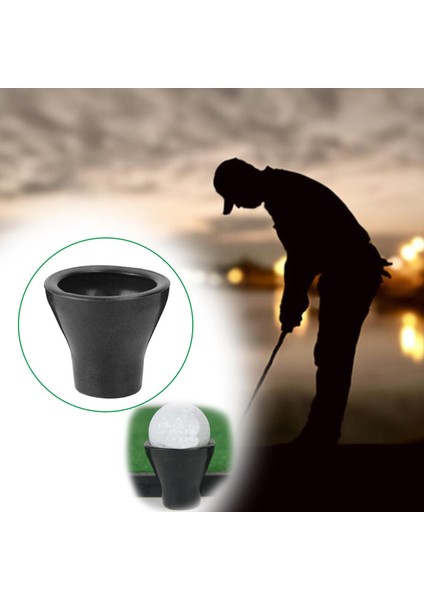 Golf Ball Retriever Grabber Emme Kupası Eğitim Yardım Koruyucu Black (Yurt Dışından)