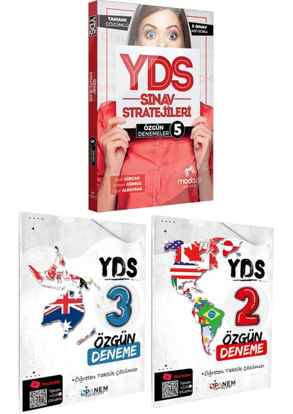 2023 Modadil YDS Sınav Stratejileri 5+Panem YDS 3 Deneme 2 Deneme