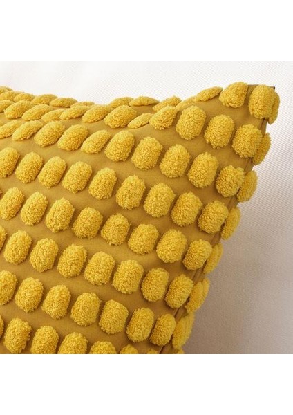 Kırlent Kılıfı Koyu Sarı-Hardal Renk 50X50 cm Ev Tekstili fiyatları