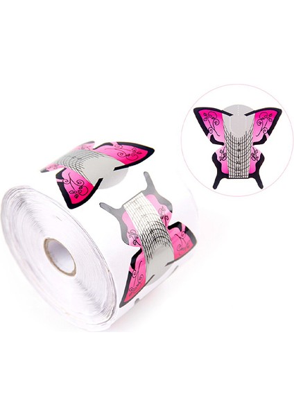 Protez Tırnak Jel Uzatma Şablonu French Yapım Aparatı 500'lü