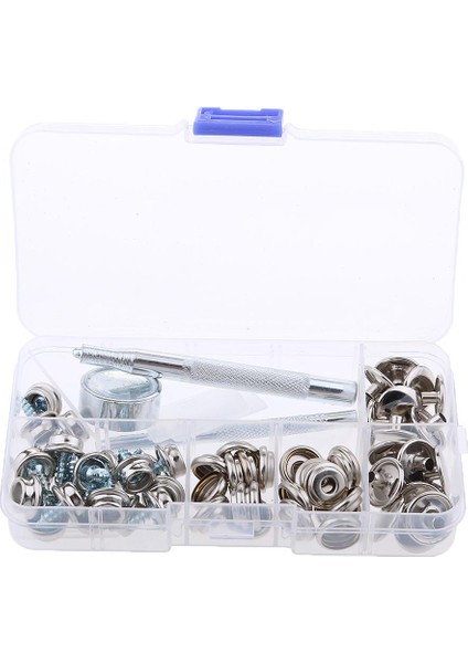 63X Tekne Deniz Tuval Kumaş Düğmesi+Soket Fineter 3/8 "vida (Yurt Dışından) modelleri