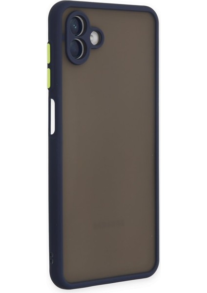Samsung Galaxy A04 Kılıf Hux Arkası Buğulu Sert Mika + Ekran Koruyucu