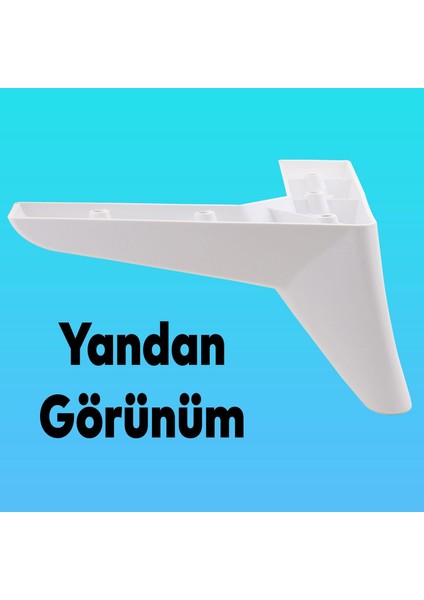 Lüks Mobilya Kanepe Sehpa Puf Koltuk Ayağı 10 cm Beyaz Baza Ayak fırsatları