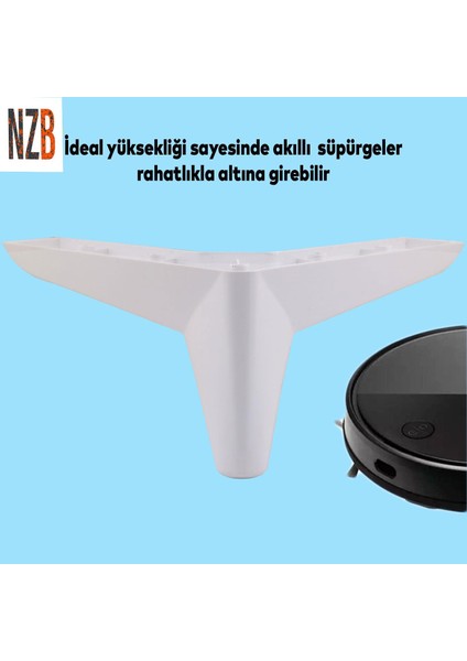 Lüks Mobilya Kanepe Sehpa Puf Koltuk Ayağı 10 cm Beyaz Baza Ayak indirimleri